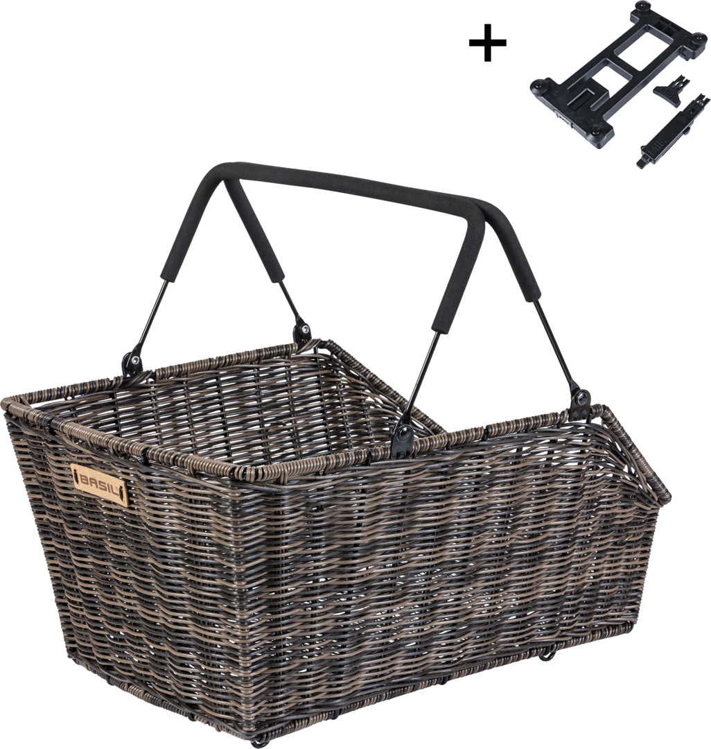 Basil Cento Rattan Look MIK Fahrradkorb