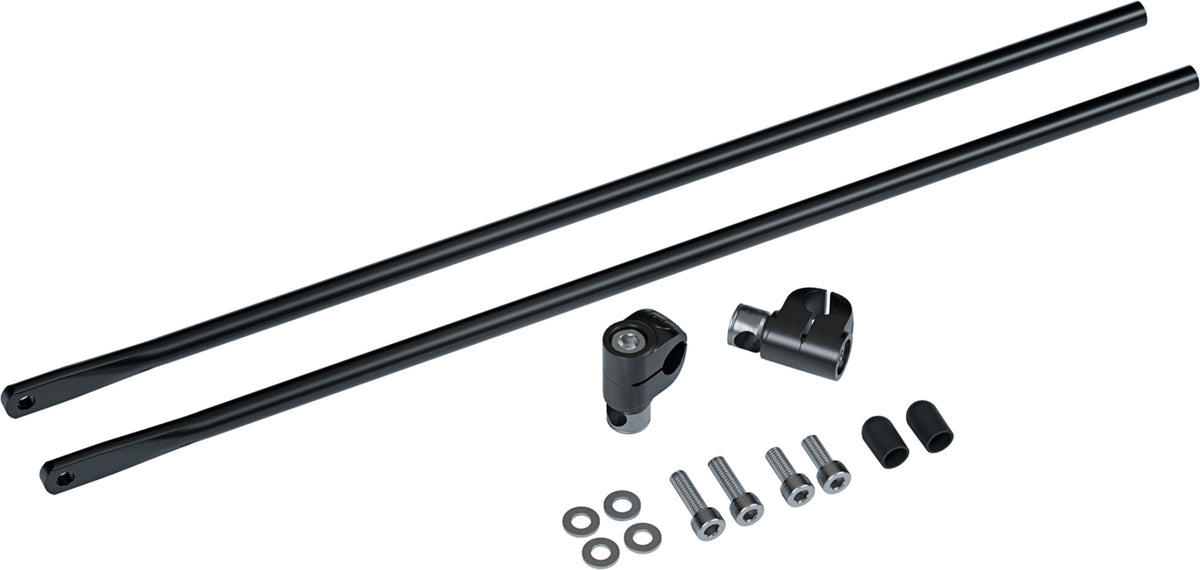 racktime Montageset Halbschellen schwarz