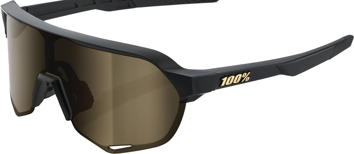 Brille S2 Matte Black-Soft Gold Mirror Lens