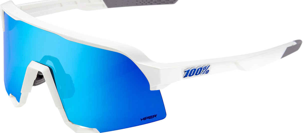 Brille S3 Matte White-HiPER Blue Multilayer Mirror Lens
