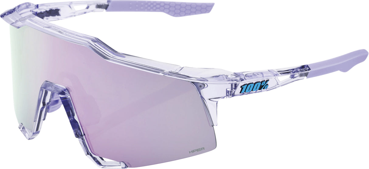 Brille Speedcraft Polished Translucent Lavender-HiPER Lavender Mirror Lens