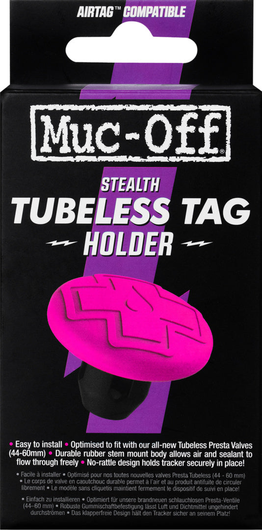 Tubeless Secure Tag Holder pink/black