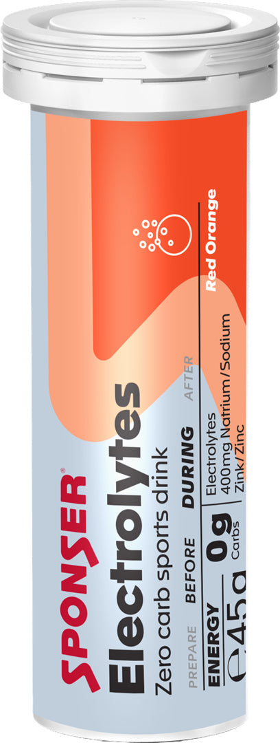 Sponser Electrolytes Display, RED ORANGE (12 x 10 à 4.5 g)