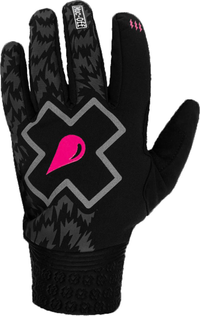 Winter Rider Gloves black/grey bolt