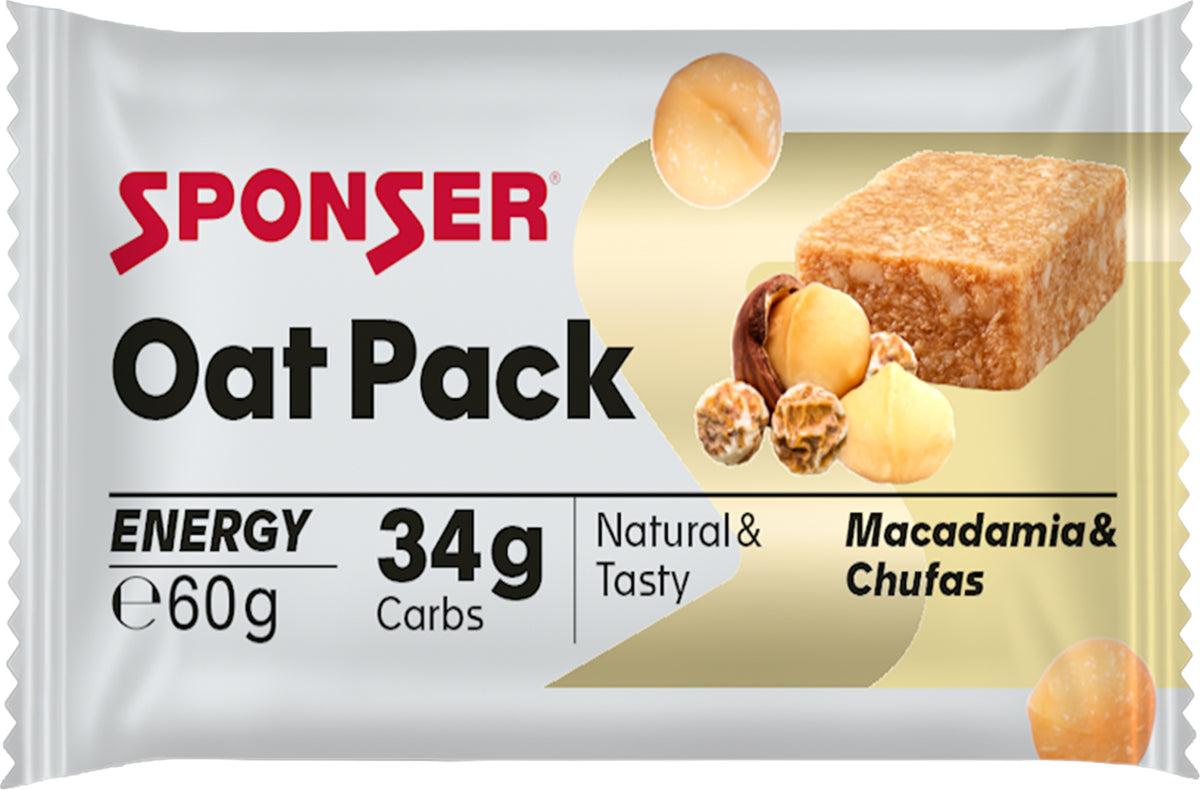 Sponser Oat Pack, MACADAMIA Display (30 x 60 g)