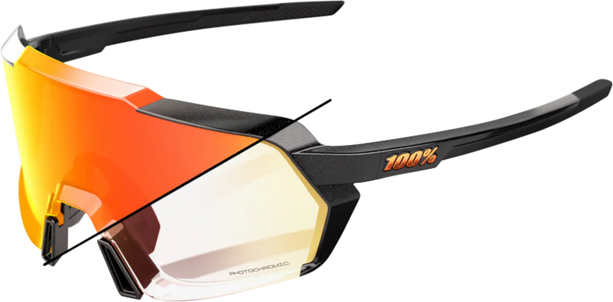 Brille Korbin - Gloss Metallic Black - Orange Flash Mirror Photochromic Lens