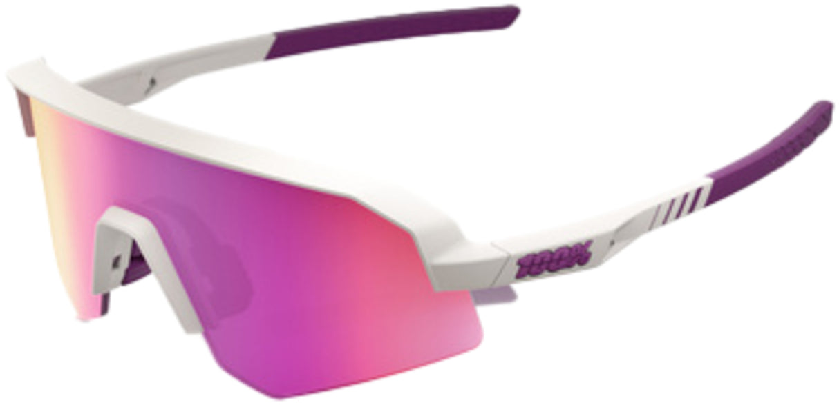 Brille Slendale SL - Matte Chalk - Purple Mirror Lens