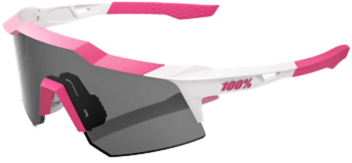 Brille Speedcraft XS - Puddy Pink White - Smoke Lens