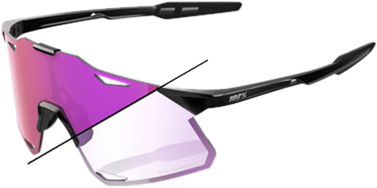 Brille Hypercraft - Gloss Black - Purple Mirror Photochromic Lens