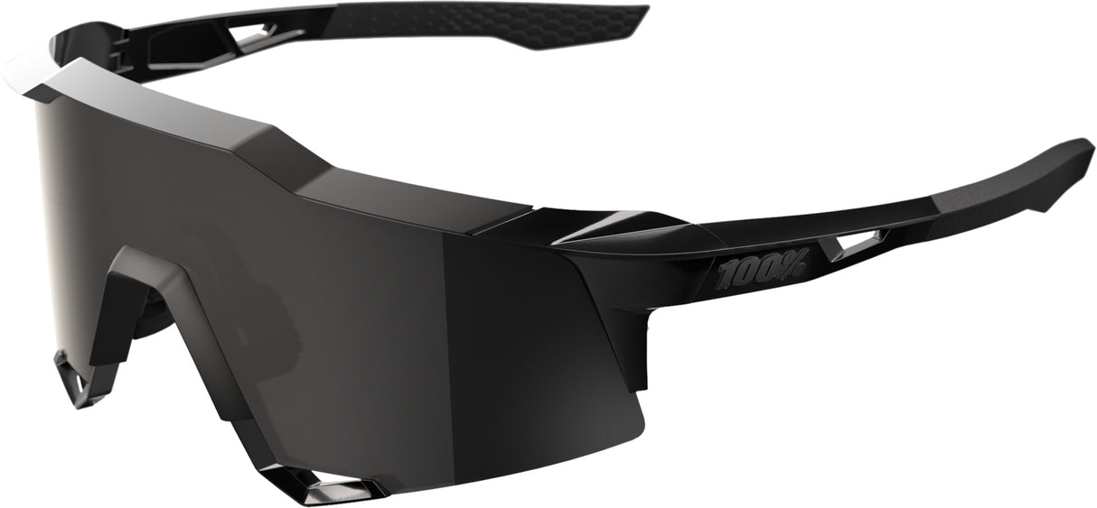 Brille Speedcraft Matte Black Gloss Black - Black Mirror Lens