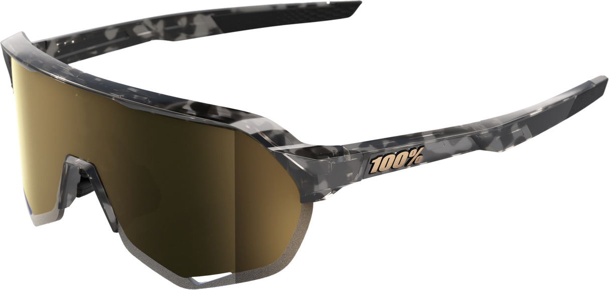 Brille S2 - Gloss Black Havana - Soft Gold Mirror Lens