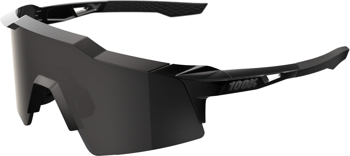Brille Speedcraft SL - Matte Black Gloss Black - Black Mirror Lens