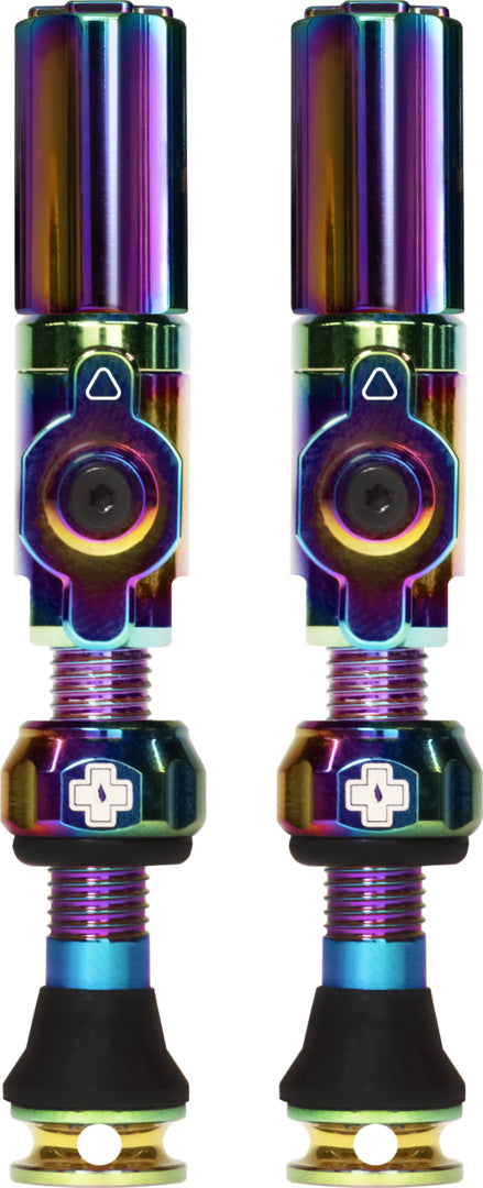Tubeless Valves Big Bore Hybrid Iridescent