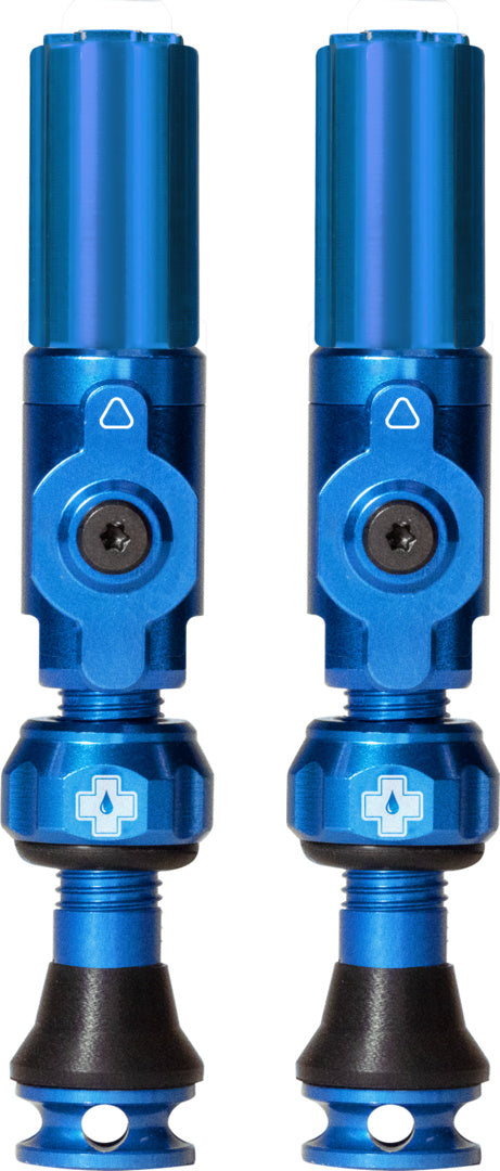 Tubeless Valves Big Bore Hybrid Blue