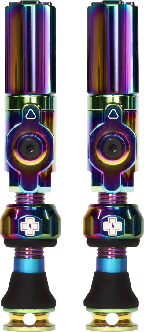 Tubeless Valves Big Bore Hybrid Iridescent