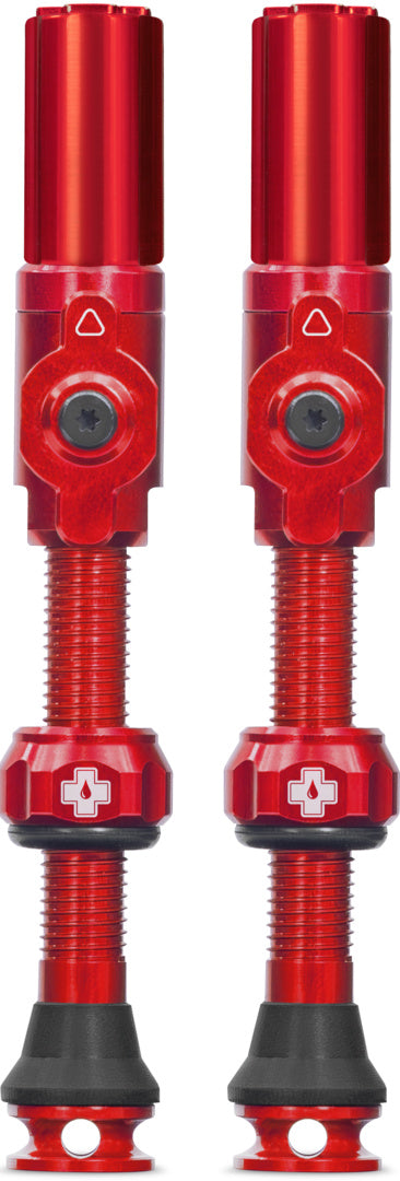 Tubeless Valves Big Bore Hybrid Red