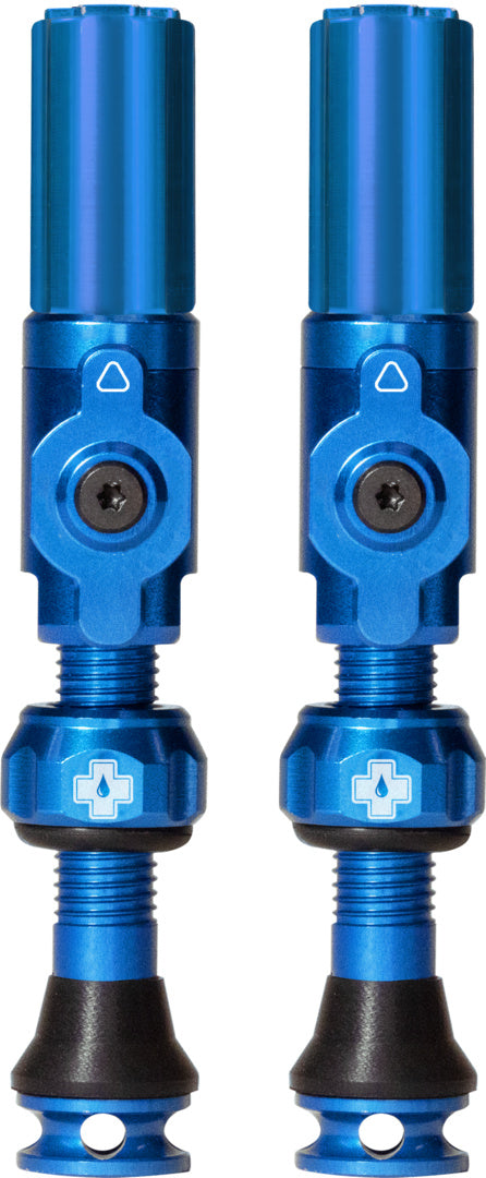 Tubeless Valves Big Bore Hybrid Blue