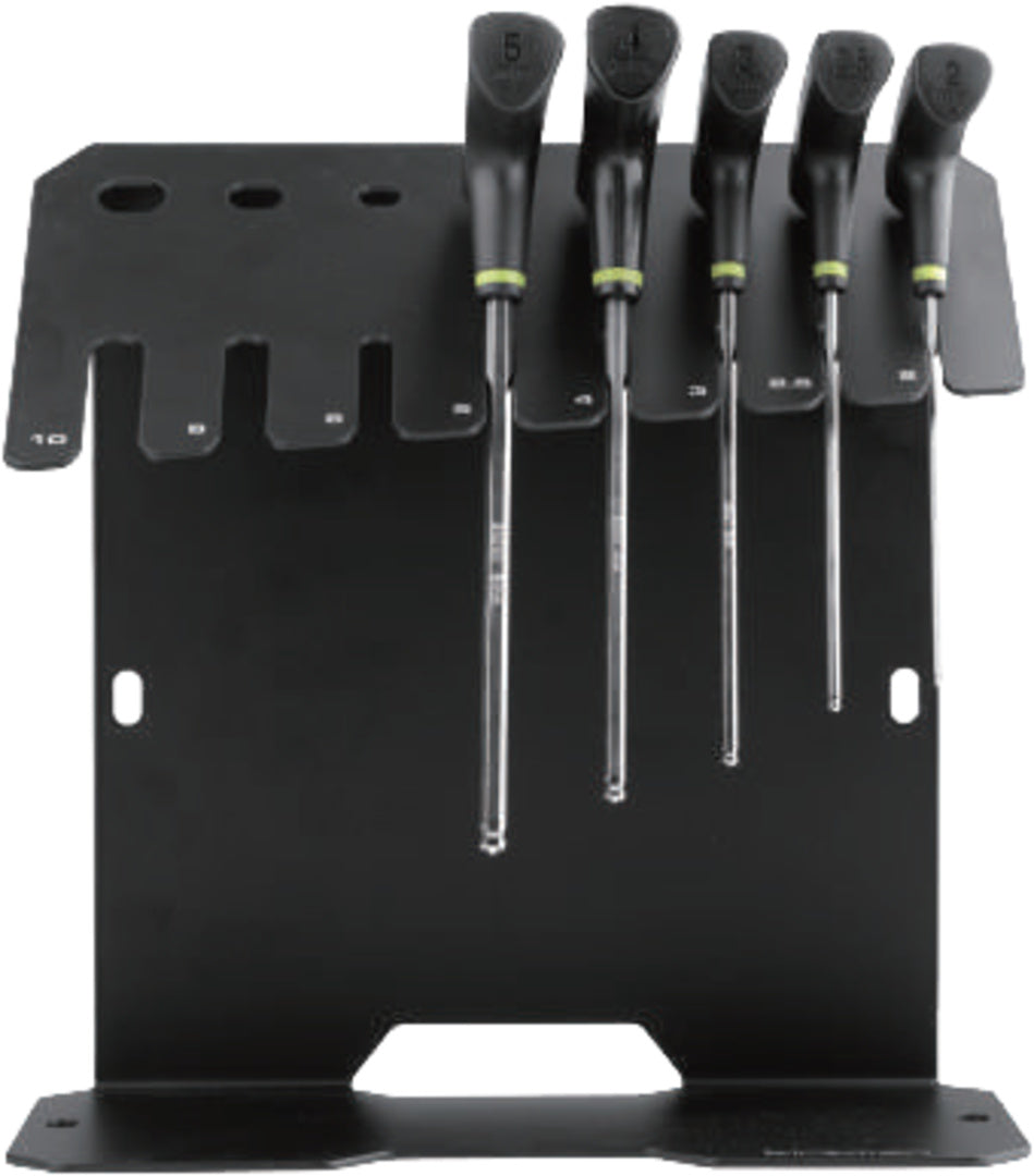 Birzman Sechskant T-Bar Set, 8 teilig mit Werkzeughalter