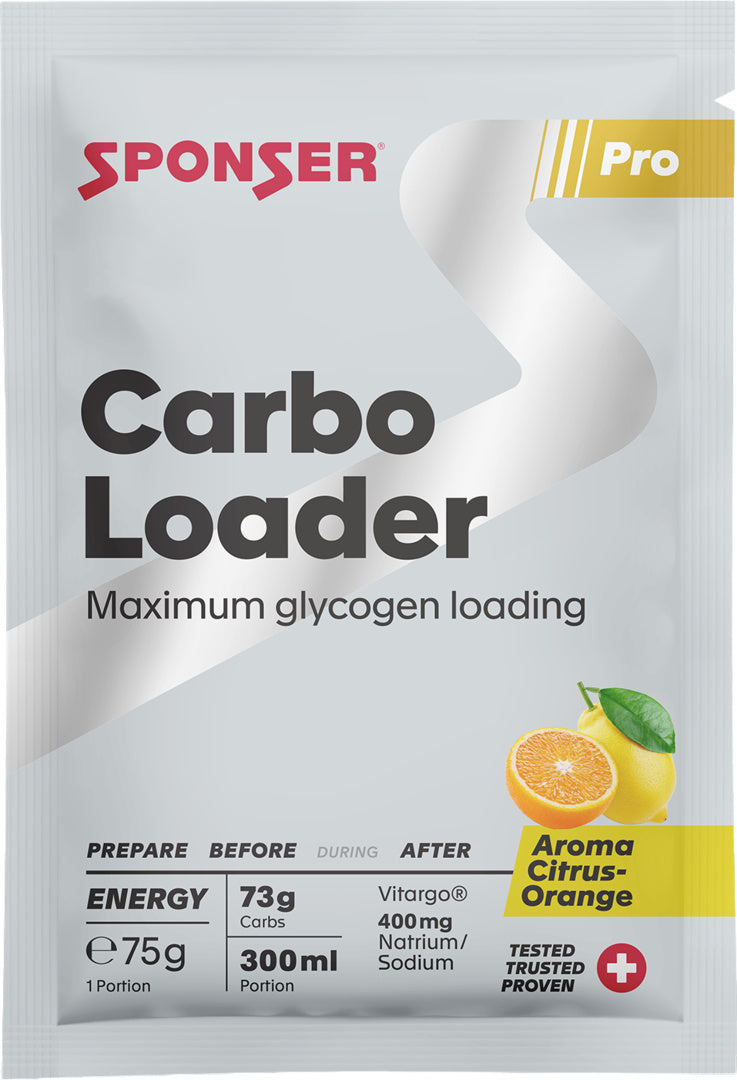 Sponser Carbo Loader, CITRUS-ORANGE Display (15 x 75 g)