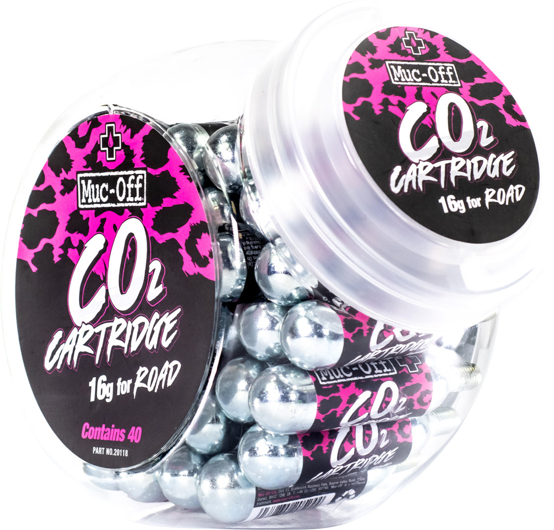 Muc-Off Countertop 16g CO? Refill Cartridge Jar 40 Stk.