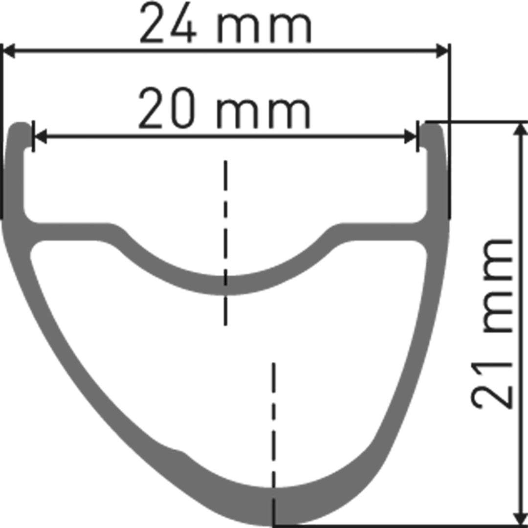 DT Swiss DT RR 421 Felge asymmetric DB 20