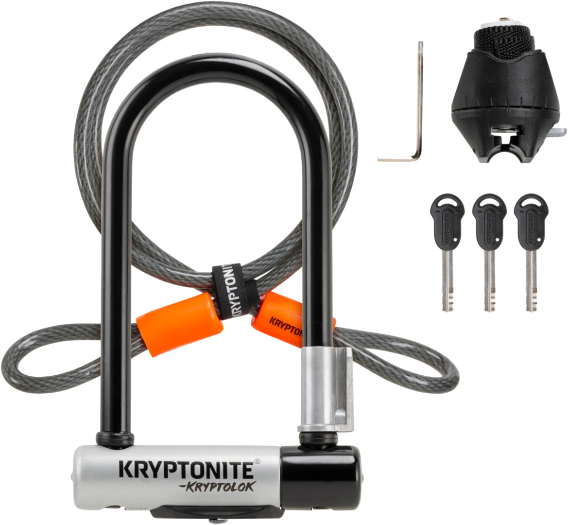 Kryptonite KryptoLok Mini-7 Bügelschloss inkl. Kryptoflex