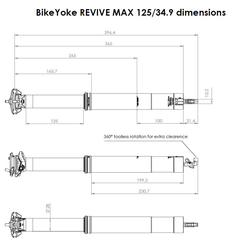 BikeYoke REVIVE Vario-Sattelstütze,