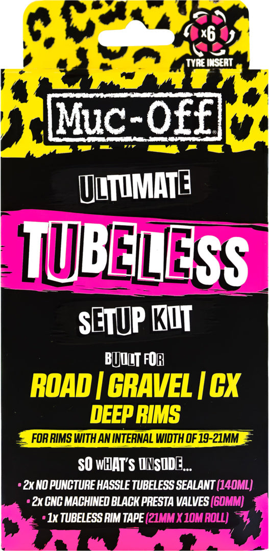 Muc-Off Ultimate Tubeless Setup Kit - Road / Gravel 60mm