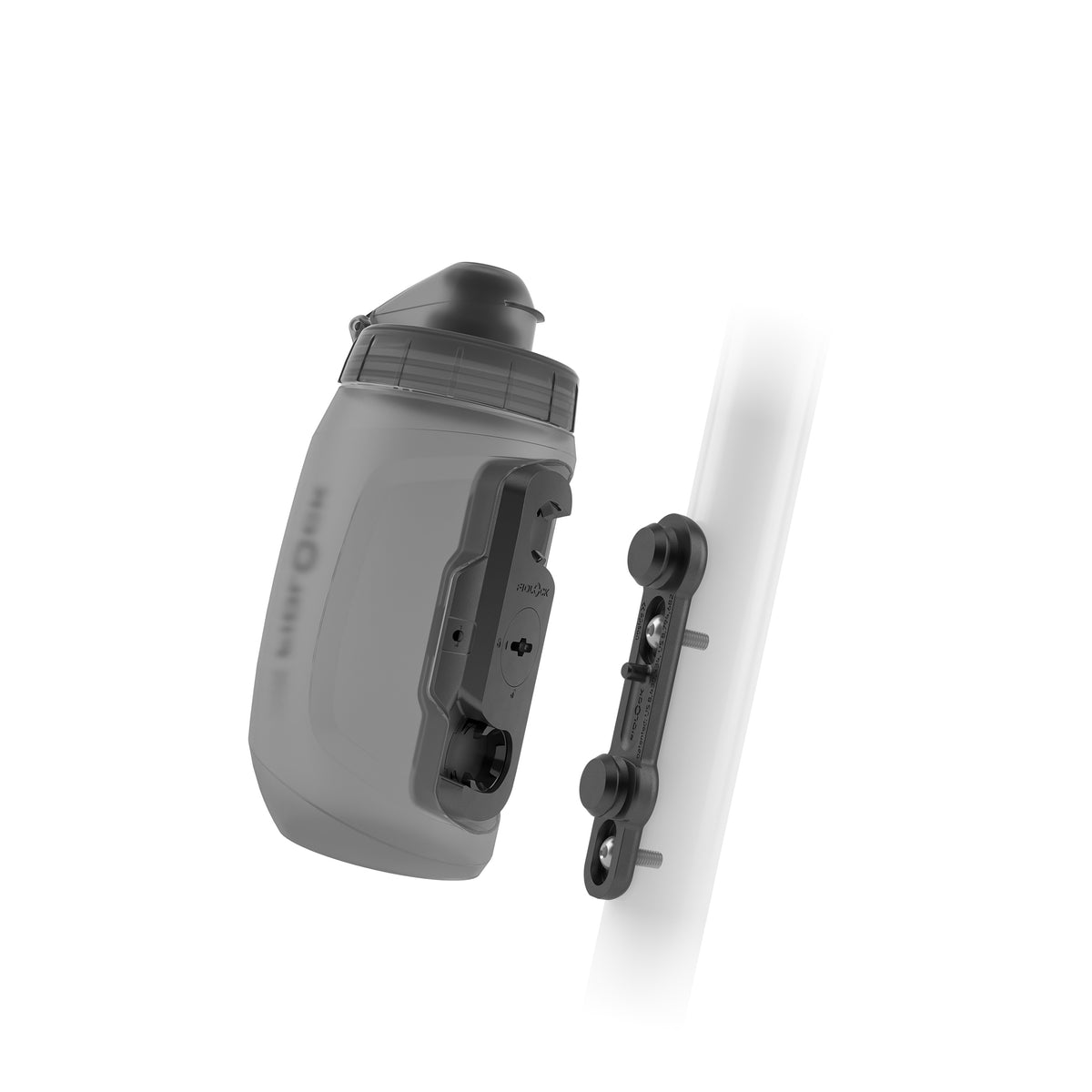 Fidlock TWIST Trinkflasche 450 ml – Set (mit Bottle Connector, mit Bike Base).