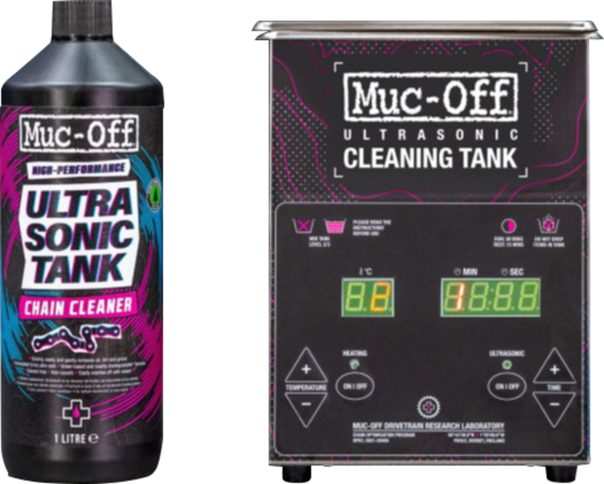 Muc-Off Ultrasonic Cleaning Tank and 1L Ultrasonic Cleaner E