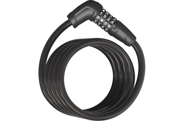ABUS Spiralkabelschloss Tresor 6512C/180 Code Halter SCMU 6C schwarz m / schwarz / 2C