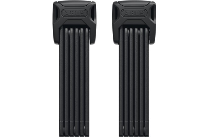 ABUS Faltschloss Bordo 6000K/90 TwinSet mit 2 Halter SH 6000/90 schwarz schwarz / Falt