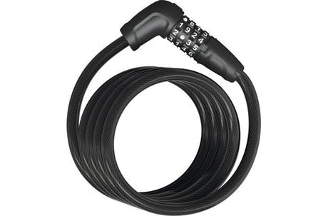 ABUS Spiralkabelschloss Numero 5510C/180 Code mit Halter SCMU 5C schwarz schwarz