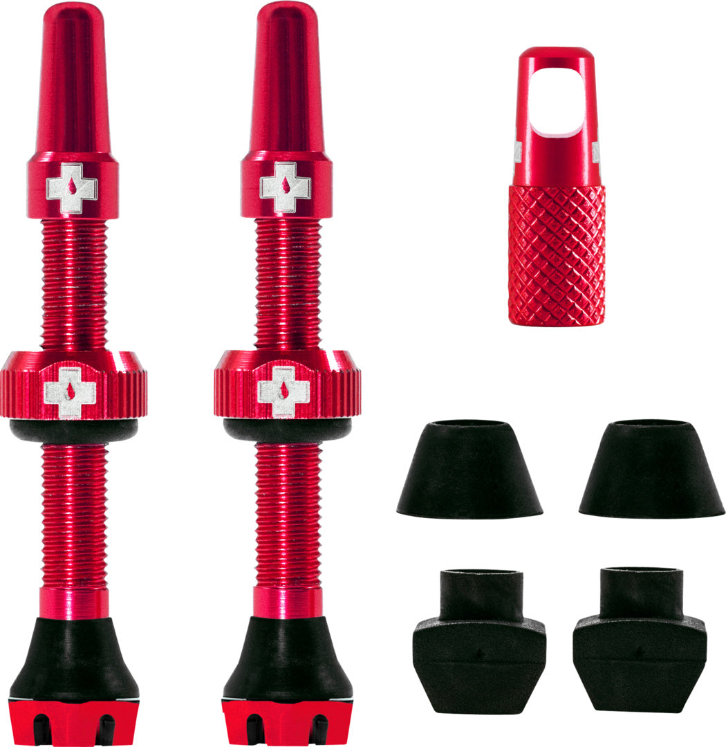 V2 Tubeless Valve Kit /red