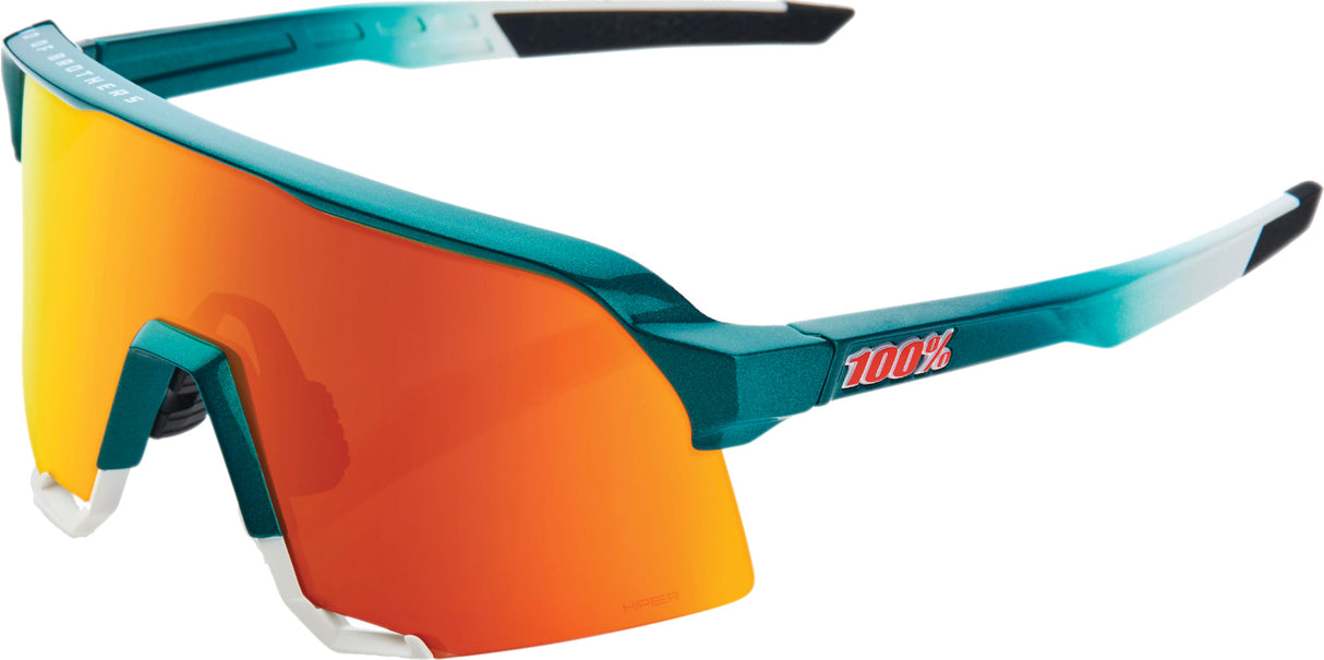 Brille S3 Gloss Metallic Bora-Matte White-HiPER Red Mirror Lens