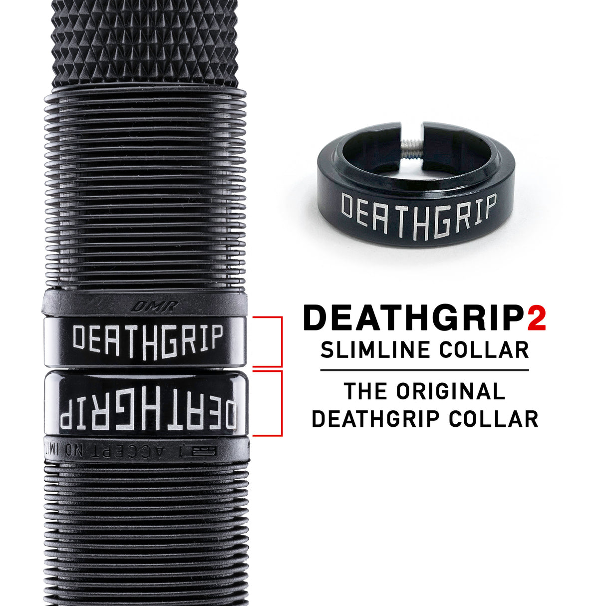 DMR DeathGrip 2 Race, mit und 2 Durchmesser.