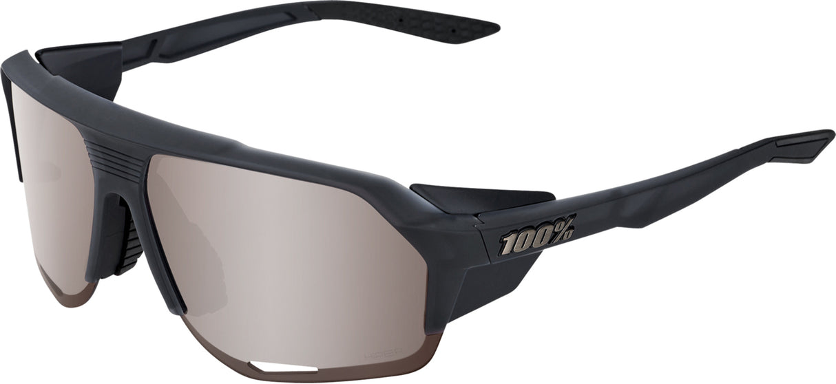 Brille Norvik Soft Tact Crystal Black-HiPER Crimson Silver Mirror Lens