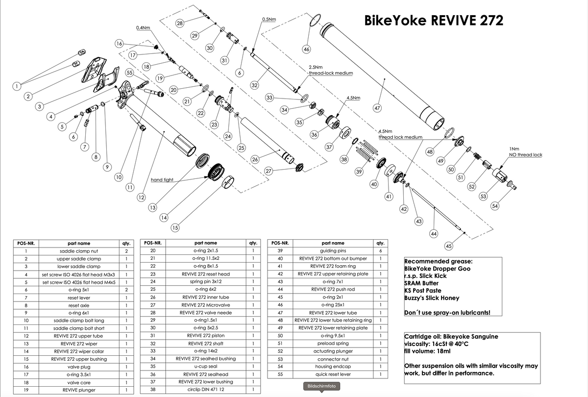 BikeYoke REVIVE Vario-Sattelstütze,