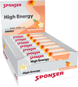 Sponser High Energy Bar, APRICOT-VANILLA Display (30 x 45 g)