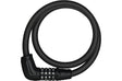 ABUS Kabelschloss Tresor 6412C/85 Code mit Halter SCMU 6C schwarz schwarz / 2C