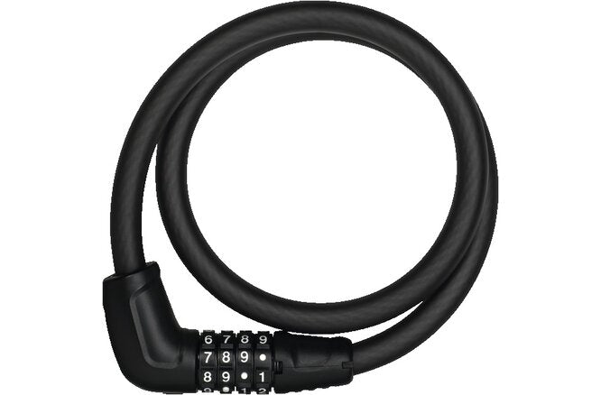 ABUS Kabelschloss Tresor 6412C/85 Code mit Halter SCMU 6C schwarz schwarz / 2C