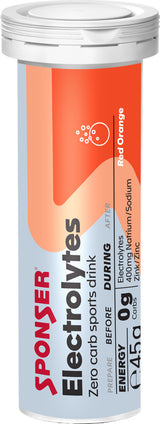 Sponser Electrolytes Display, RED ORANGE (12 x 10 à 4.5 g)