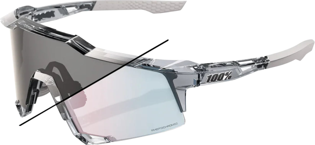 Brille Speedcraft Polished Translucent Grey - Rose Gold Photochromic Mirror
