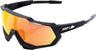 Brille Speedtrap Soft Tact Black-HiPER Red Multilayer Mirror Lens
