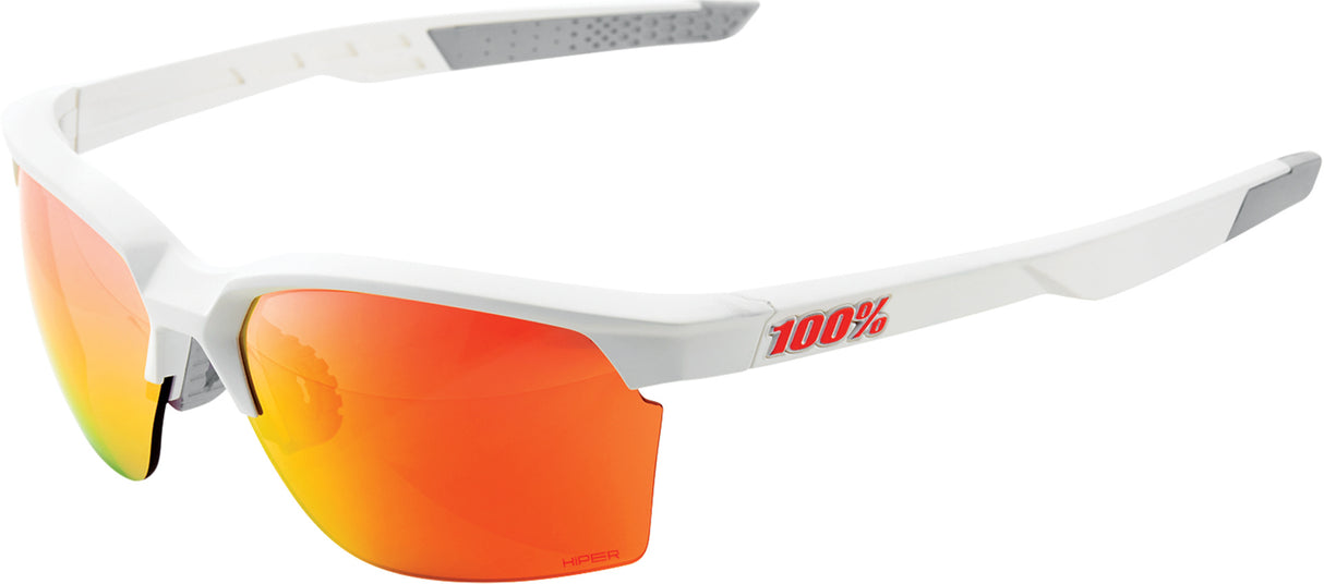 Brille Sportcoupe matte White-HiPER Red Multilayer Mirror Lens + Clear Lens Included