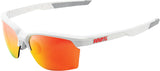 Brille Sportcoupe matte White-HiPER Red Multilayer Mirror Lens + Clear Lens Included