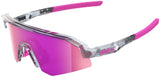 Brille Slendale XS - Polished Translucent Grey - Purple Multilayer Mirror Lens