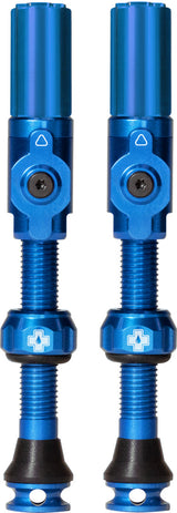 Tubeless Valves Big Bore Hybrid Blue
