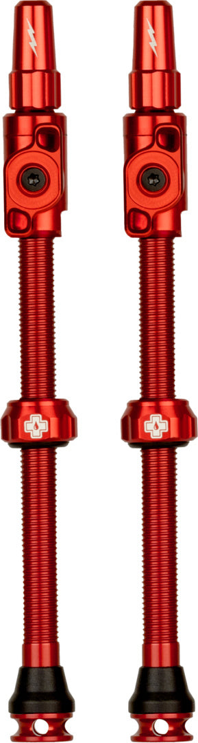 Tubeless Valves Big Bore Lite Red