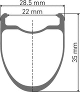DT Swiss DT ERC 1400 DICUT Laufrad CL 35 100/12 WTS
